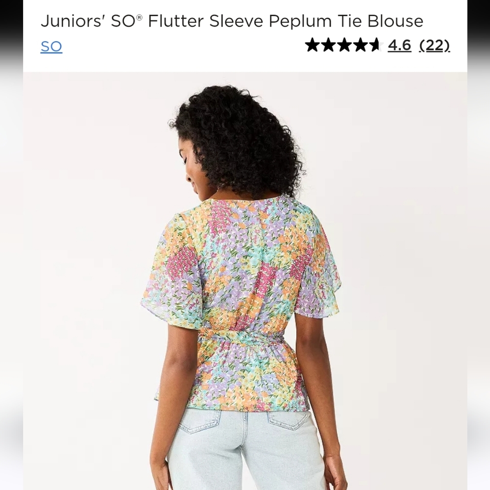 Soft Floral Blouse Size Small SO Goods For Life